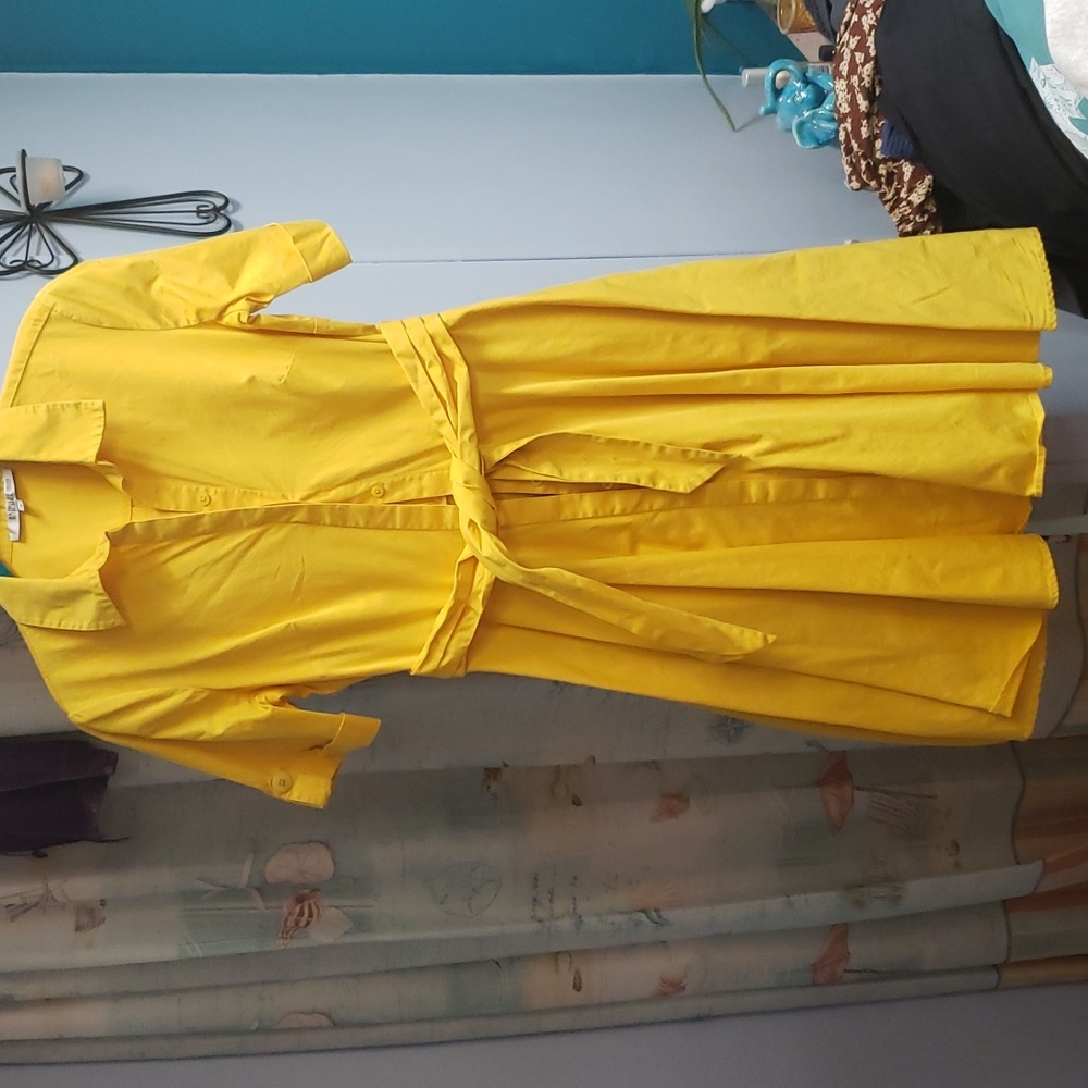 Badgley Mischka yellow dress